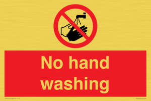 No hand washing